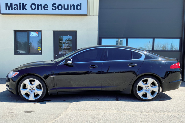 2008 Jaguar XF with professional window tint in North Bay